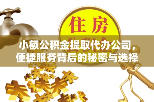 准格尔旗小额公积金提取代办公司，便捷服务背后的秘密与选择指南